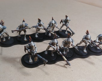 Wargaming-bewegingstrays: lage, rechte, 25 mm trays