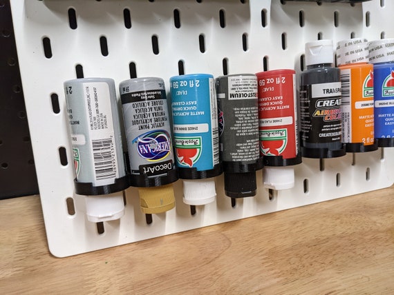 Hobby Storage - Dropper Bottle Racks Acrylic Paint Holders for Peg Board