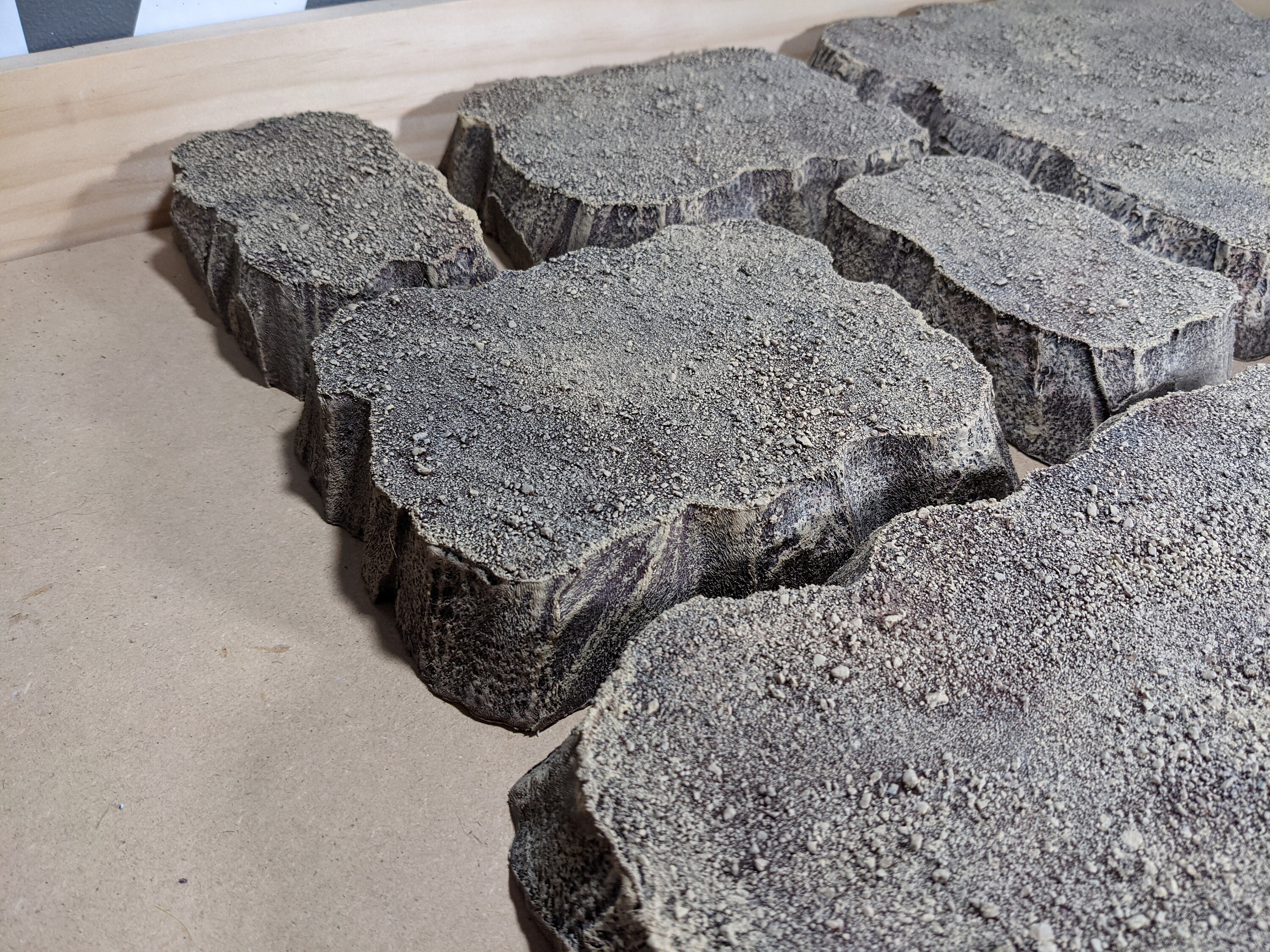 thumbnail image 2 of Wargaming Terrain – Large Box Set Of Painted Platform Hills – Wasteland Or Desert Finish 2 of 5