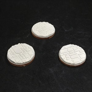 Cobblestone Texture - Bare Clay Bases for Miniatures, Wargaming, or RPG