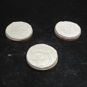 Tau Texture - Bare Clay Bases for Miniatures, Wargaming, or RPG