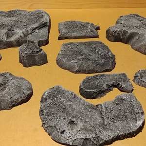 Wargaming Terrain - Medium Box Set of Hills Stone Finish