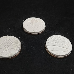 Eldar Texture - Bare Clay Bases for Miniatures, Wargaming, or RPG