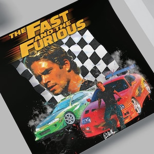 Paul Wall x Fast Furious Fan-Made Poster, Unbeschichtetes Quadrat Poster, Auto Poster, Supra Poster
