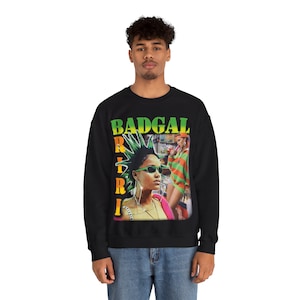 Custom Rihanna &quot;Badgal Riri&quot; Graphic Pullover Sweater