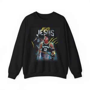 Custom Ja Morant Graphic Sweatshirt, Ja Morant Pullover, Front + Back Design