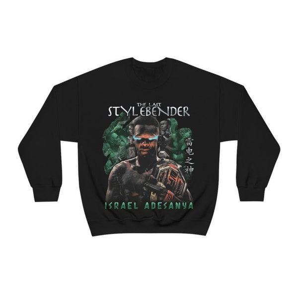 Custom Israel Adesanya The Last Stylebender x Avatar Themed Graphic Sweater