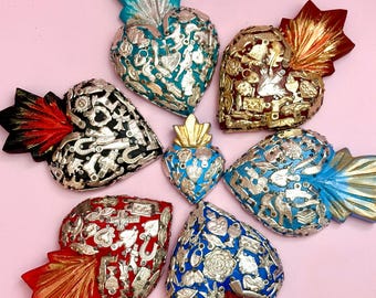 Hand-carved Milagro Heart - Etsy