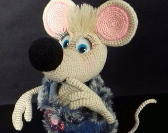 MOUSE, crochet pattern in Eng, Heb, crochet, amigurumi, tutorial