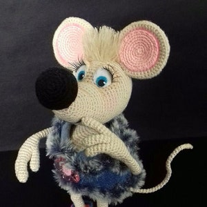 MOUSE, crochet pattern in Eng, Heb, crochet, amigurumi, tutorial