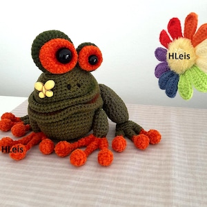 frog toad crochet pattern amigurumi designer toy