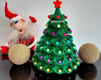Christmas tree, crochet pattern in Eng. PDF