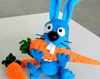 Hungry bunny pattern in English, amigurumi crochet