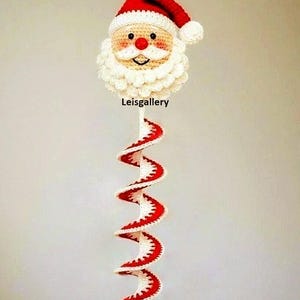 Santa Claus Wind Spinner Crochet Pattern in Eng. – Amigurumi Christmas Décor