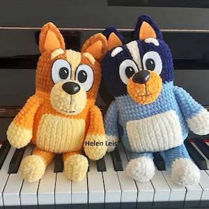 Heeler, hunting dog, crochet pattern plush toy for children baby amigurumi Australian blue dog cartoon for children kids Pattern PDF