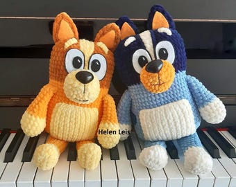 Blue Heeler Crochet Pattern, Amigurumi Dog Plush Toy (PDF Pattern)