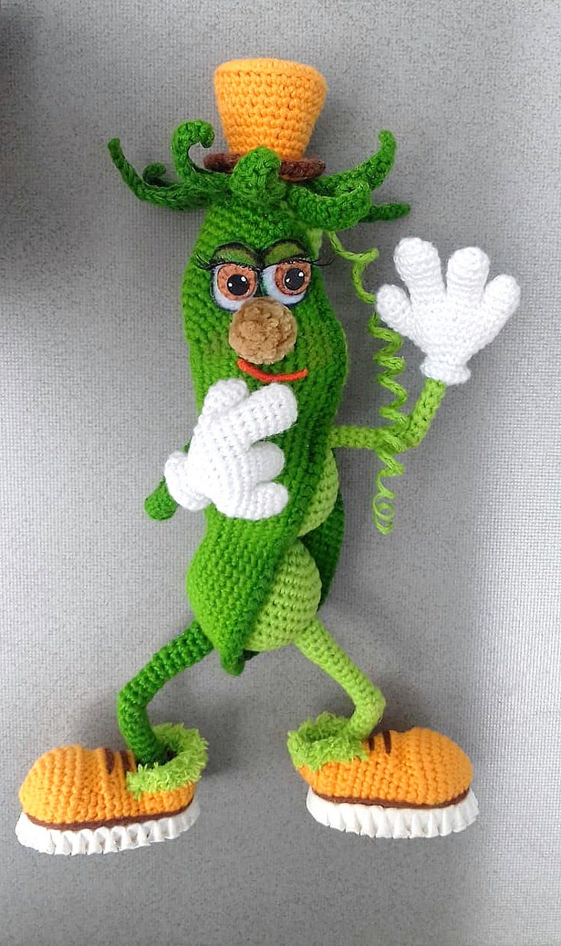 Pea, Pattern in English, Crochet, Tutorial, Amigurumi - Etsy Israel