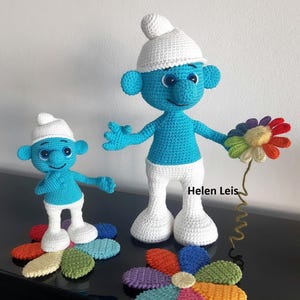 Smurf crochet pattern, gift, toy, amigurumi