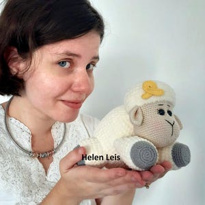 Sheep crochet pattern in English, soft plush toy image 10