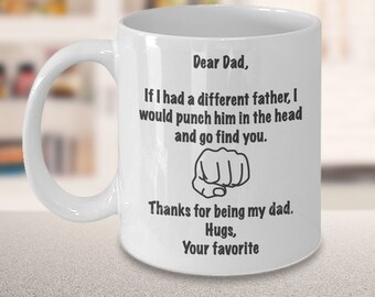 Gifts for Dad From Daughter, Dad Birthday Gift, Anniversary Gift for Father, Funny Dad Mug, Father's Day Gift, Best Dad Coffee Mug from Son