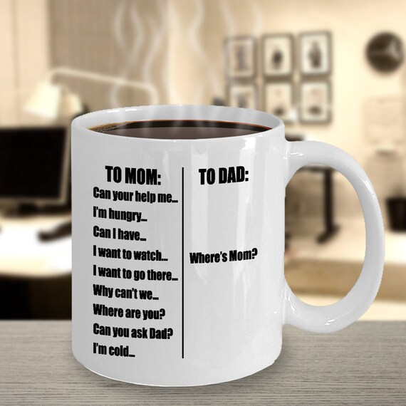 Moms Life Gift Idea for Mothers Day, Coffee Mug With Funny Message