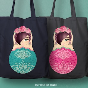 Stofftasche Matroschka Frida