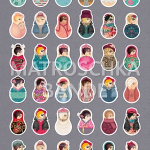 STICKER 40 Matroschkas