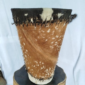 Hand-Crafted Kanuri Drum (Unique African Percussion Instrument) GD41