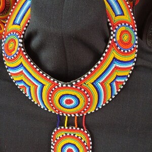 On SALE African Multicolored Necklace| Zulu Necklace | Stylish | Gift Her | Masai Mara