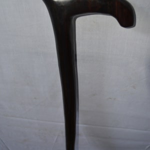 On Sale Timeless Tradition: Hand-Carved Ebony Walking Stick from Africa Traditional Walking Cane | Status Pointing Stick | Maasai Stick