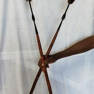 On Sale Defend & Conquer: Maasai Spear Bundle (Hunting and Protection) Forged in Africa by Expert Craftsmen Easy to Dismantle, Easy carry