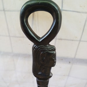 On Sale Carry the Maasai Spirit: Hand-Carved Warrior Walking Stick (Ethically Sourced) Cane hiking stick Status Stick Pointing Stick Earthy