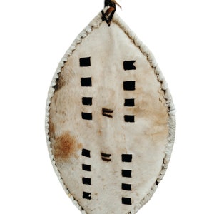Authentic African Zulu War Shield Authentic African Artefact Hand-Woven in Africa Tribal Handcrafted Maasai Warrior Design gift GD26