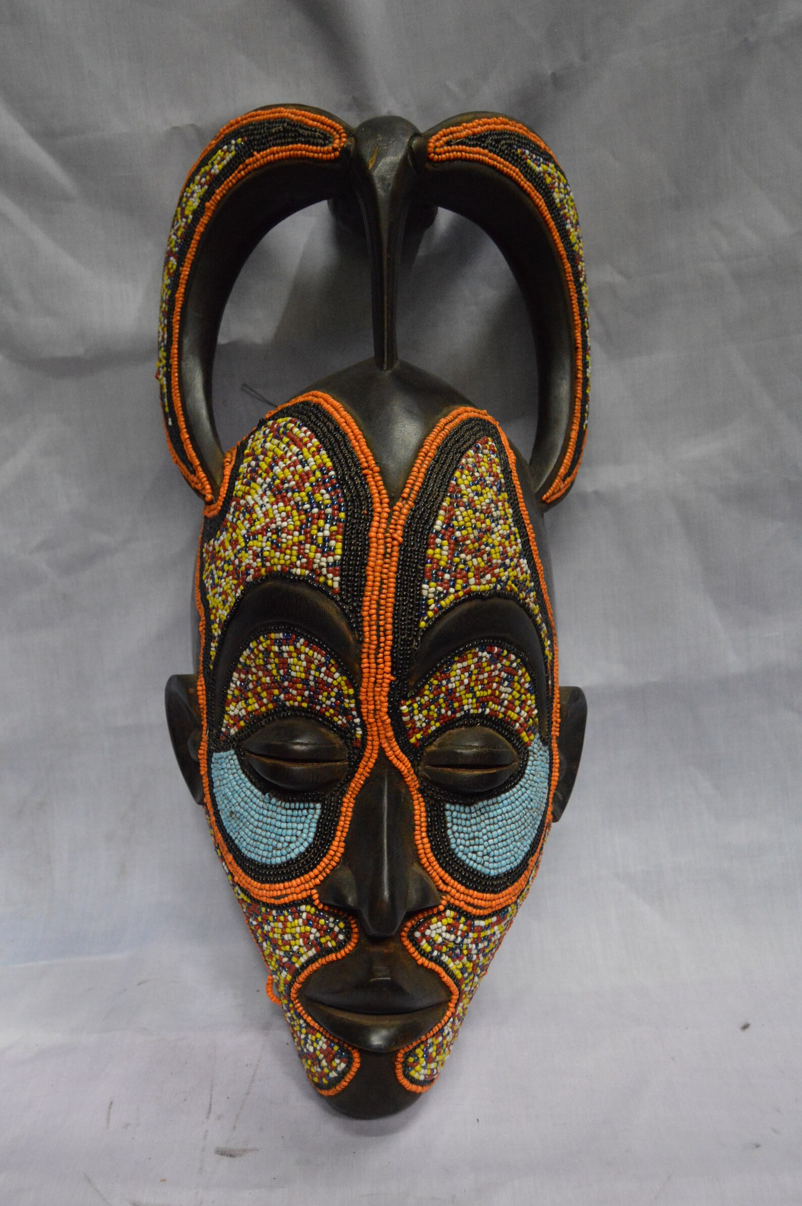 African Lumba Mask Antique Congo Wood Vintage African Wall Etsy