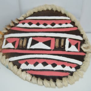 On sale African Traditional native Maasai Shield Handpainted Leather Handmade Africa Wall Decoration Ornamental Gift