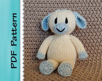 Cute Knitted Lamb PDF Pattern Only