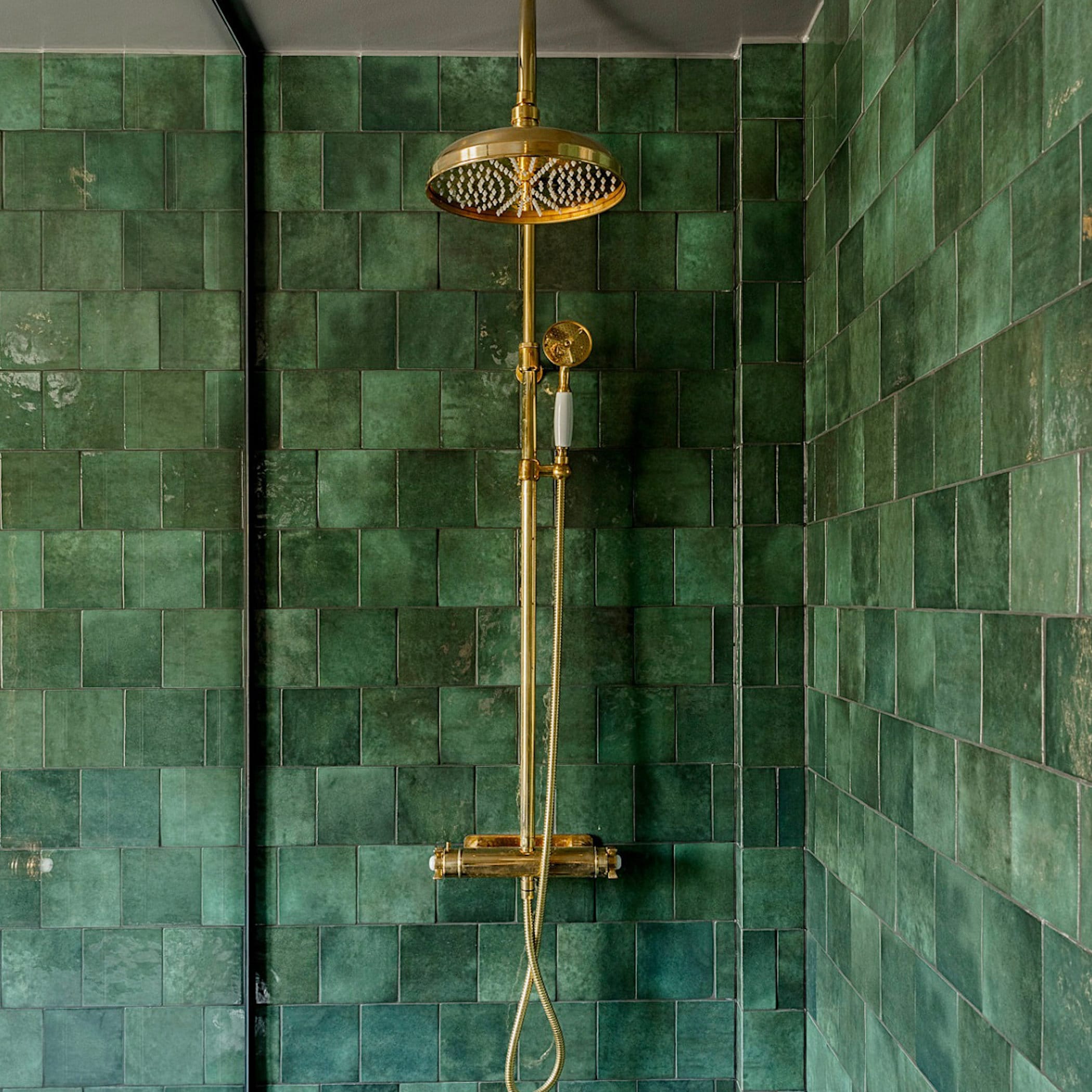FULL TILE SAMPLE: Zellige Square Royal Green Moroccan Wall | Etsy Ireland