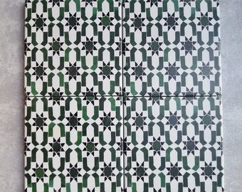Full Tile Sample: Murrakus G Mini 15 x 15cm Moroccan Patterned Wall & Floor Tiles