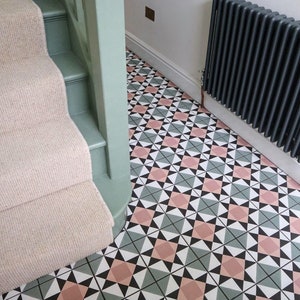 Maison Fern Victorian Pattern Wall & Floor Full Tile Sample 20 x 20cm