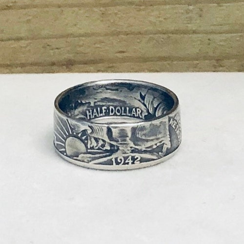 Silver Dollar Coin Ring Etsy