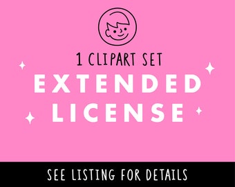 Extended License for 1 Clipart Set by Richwaltondraws