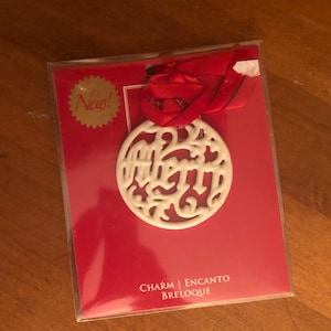 Lenox Christmas Ornament in Box, “Merry”