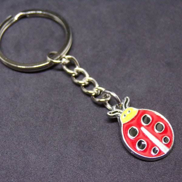 Ladybird Ladybug Pendant Keyring Keychain Bag Charm Zip Pull SE