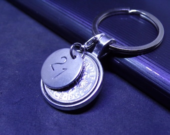 Lucky Sixpence Keyrings 21st Birthday Gifts