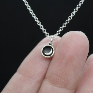 ONLY a moon pendant, Silver moon pendant, Moon pendant, Moon necklace, Sterling silver pendant,  Minimalist pendant, Tiny moon