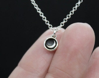 ONLY a moon pendant, Silver moon pendant, Moon pendant, Moon necklace, Sterling silver pendant,  Minimalist pendant, Tiny moon