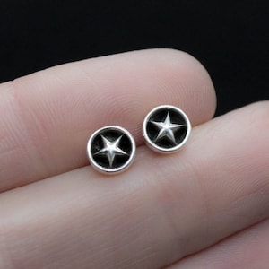 Pendientes estrella, Pendientes de plata, Pendientes de tachuelas, Pendientes de estrella diminuta, Pendientes minimalistas, Pendientes de estrella de tachuelas, Joyas minimalistas, Estrella