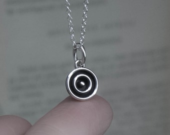 SUN necklace, Sterling Silver necklace, SUN pendant, Zodiac pendant, Minimalist necklace, Witch talisman, Astrology, Vintage jewelry