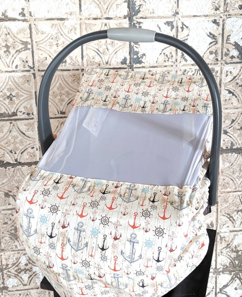 Baby Wearing Baby Wearing Cover Baby Shower Gift Anchors Cover for Baby Baby Car Seat Cover Baby Cover