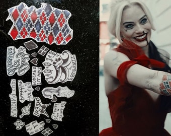Suicide Squad Tattoo Etsy